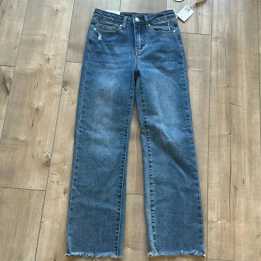NWT Joe's Jeans Kids' The Sadie Frayed Hem Relaxed Fit Jeans Sz 10 - Picture 3 of 11